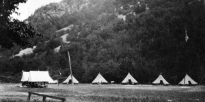 Tents at Camp Minsi at the Delaware Water Gap